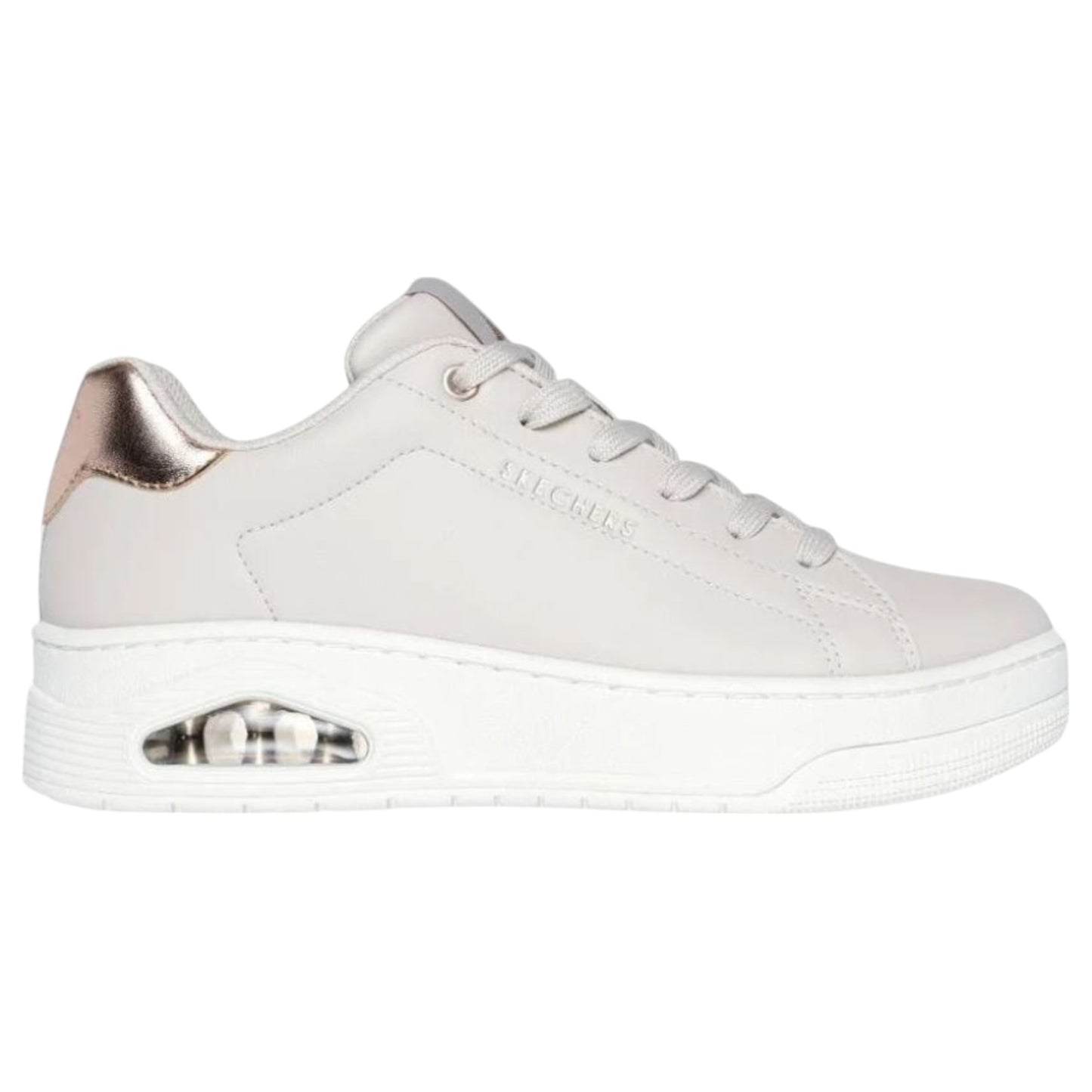 Womens Skechers Uno Court - Courted Air Shoes Natural