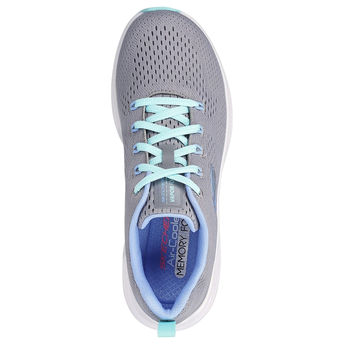 Womens Skechers Vapor Foam - Fresh Trend Shoes Grey/Turquoise