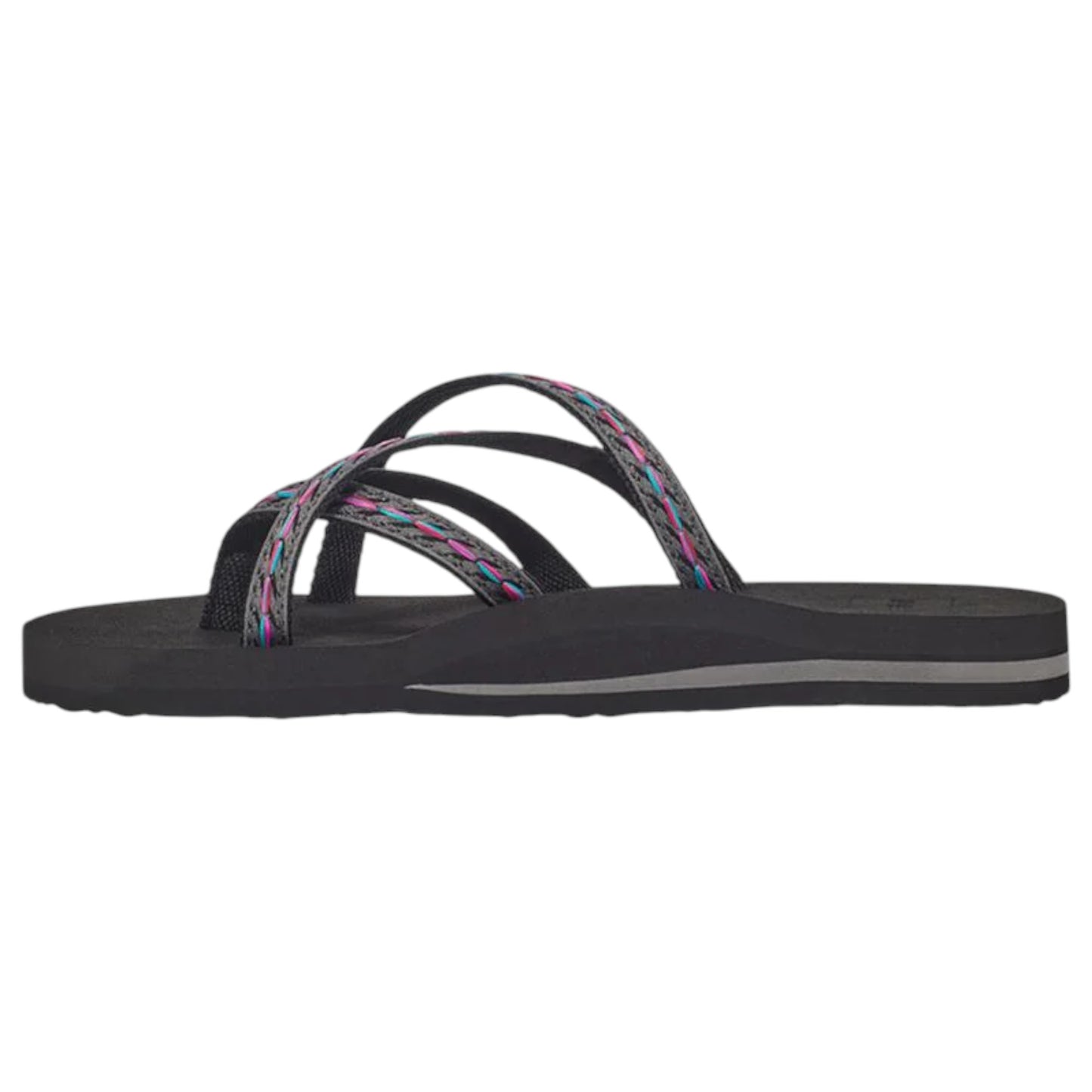 Womens Teva Olowahu Thongs Black Felicitas