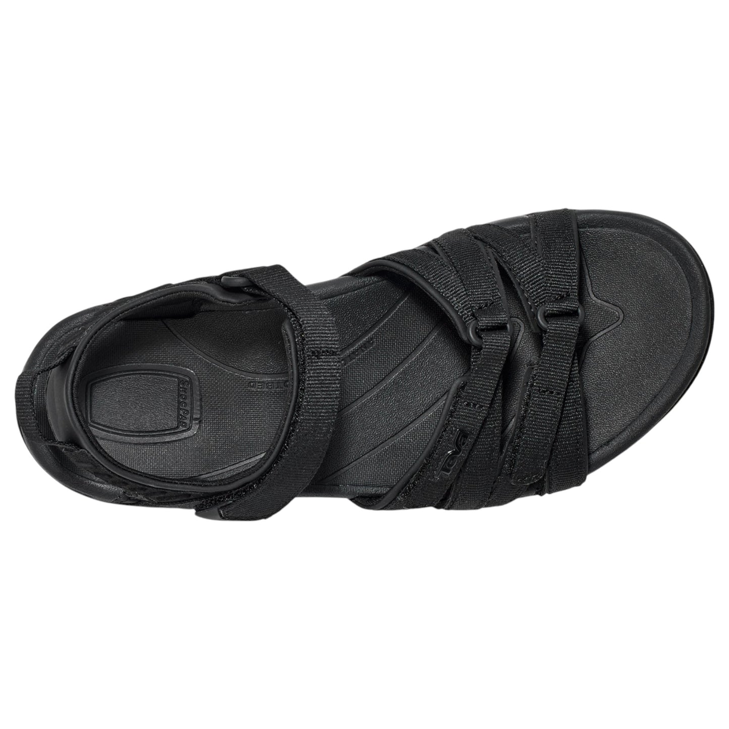 Womens Teva Tirra Sandals Black/Black