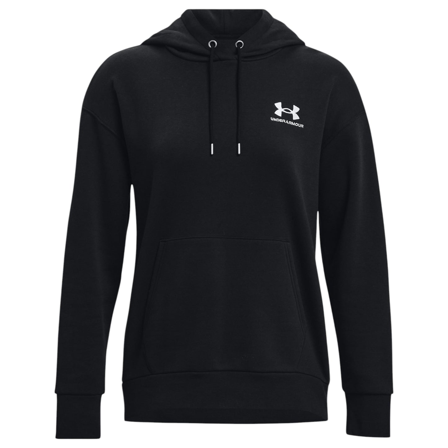 Womens Under Armour Essential Fleece Hoodie Black
