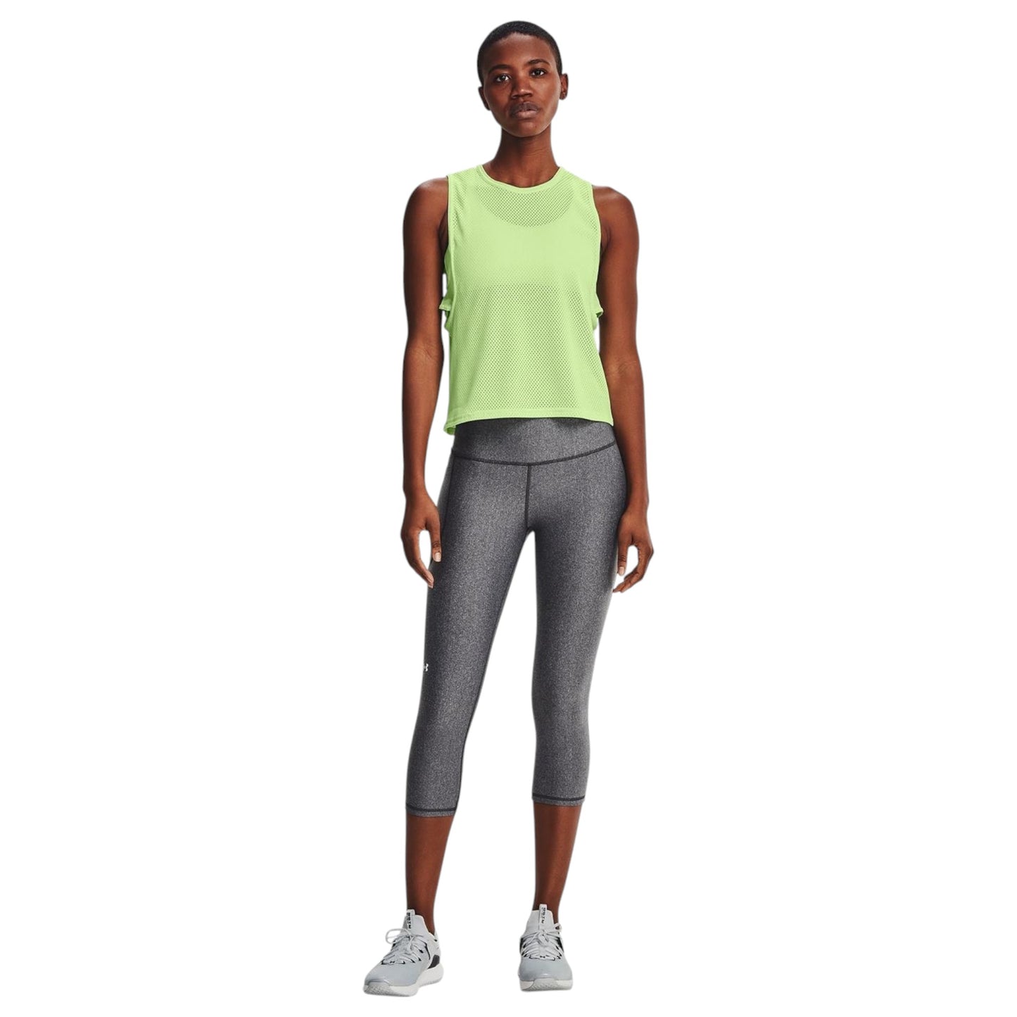 Womens Under Armour Hi Tech Capris Leggings Charcoal