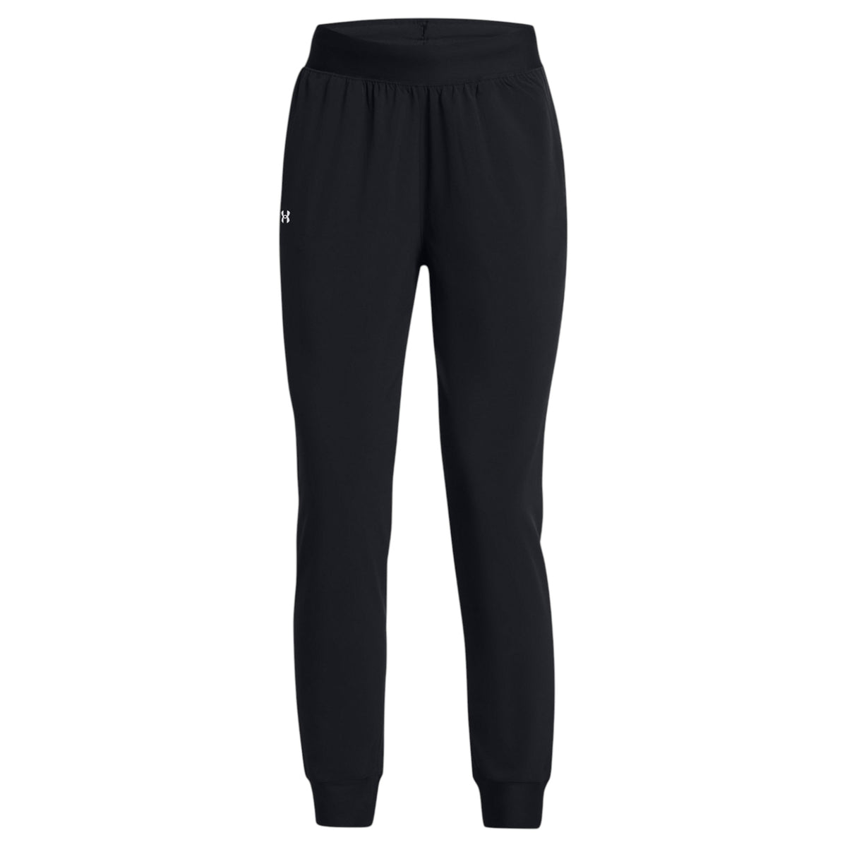Womens Under Armour Rival High-Rise Trackies Black
