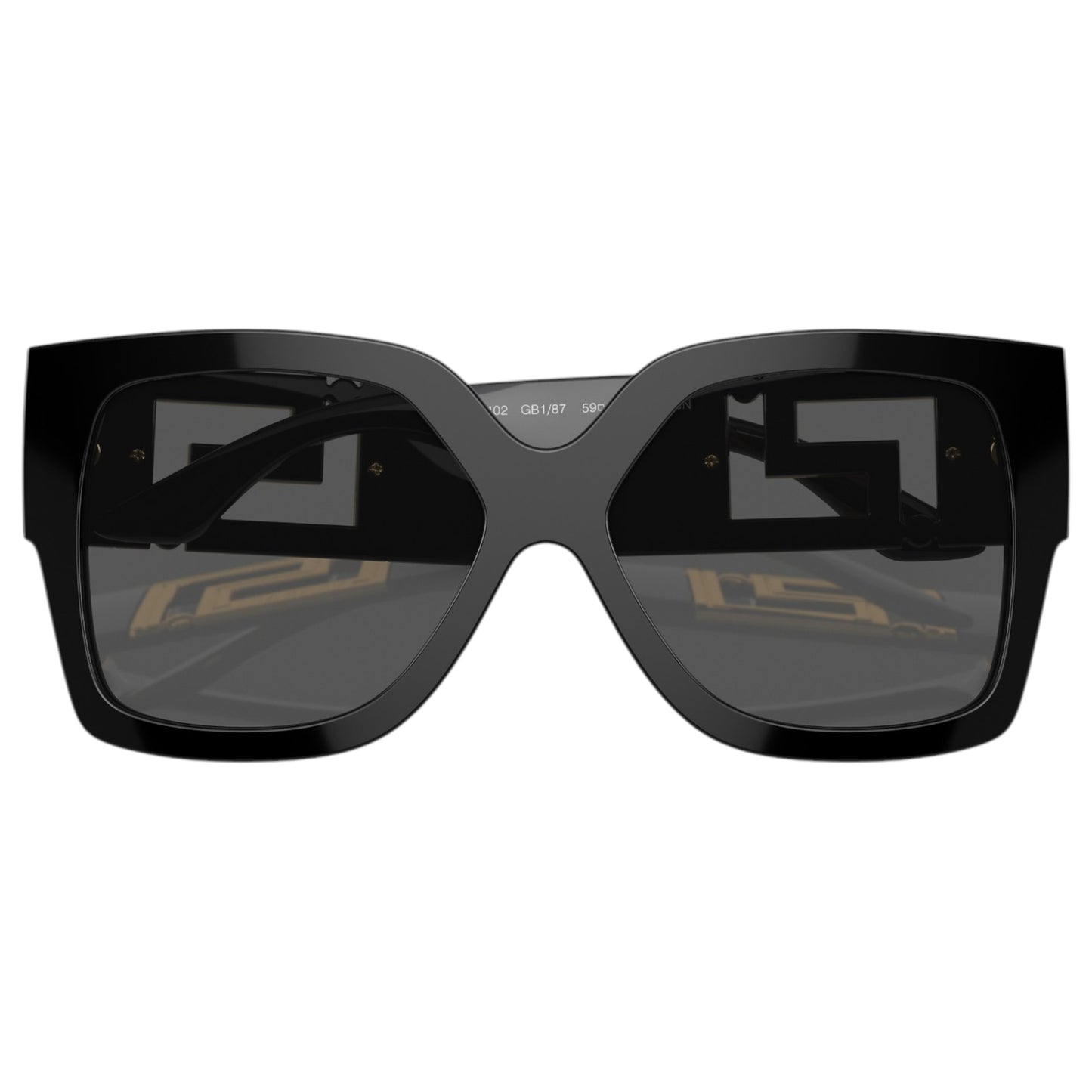 Womens Versace Greca VE4402 Sunglasses Black/Grey