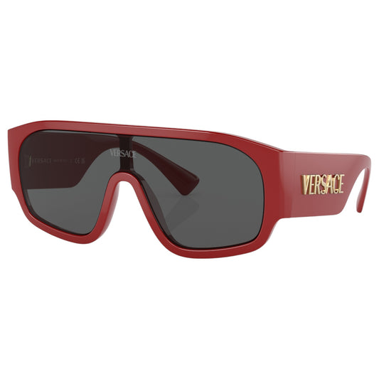 Womens Versace VE4439 Sunglasses Red/ Dark Grey