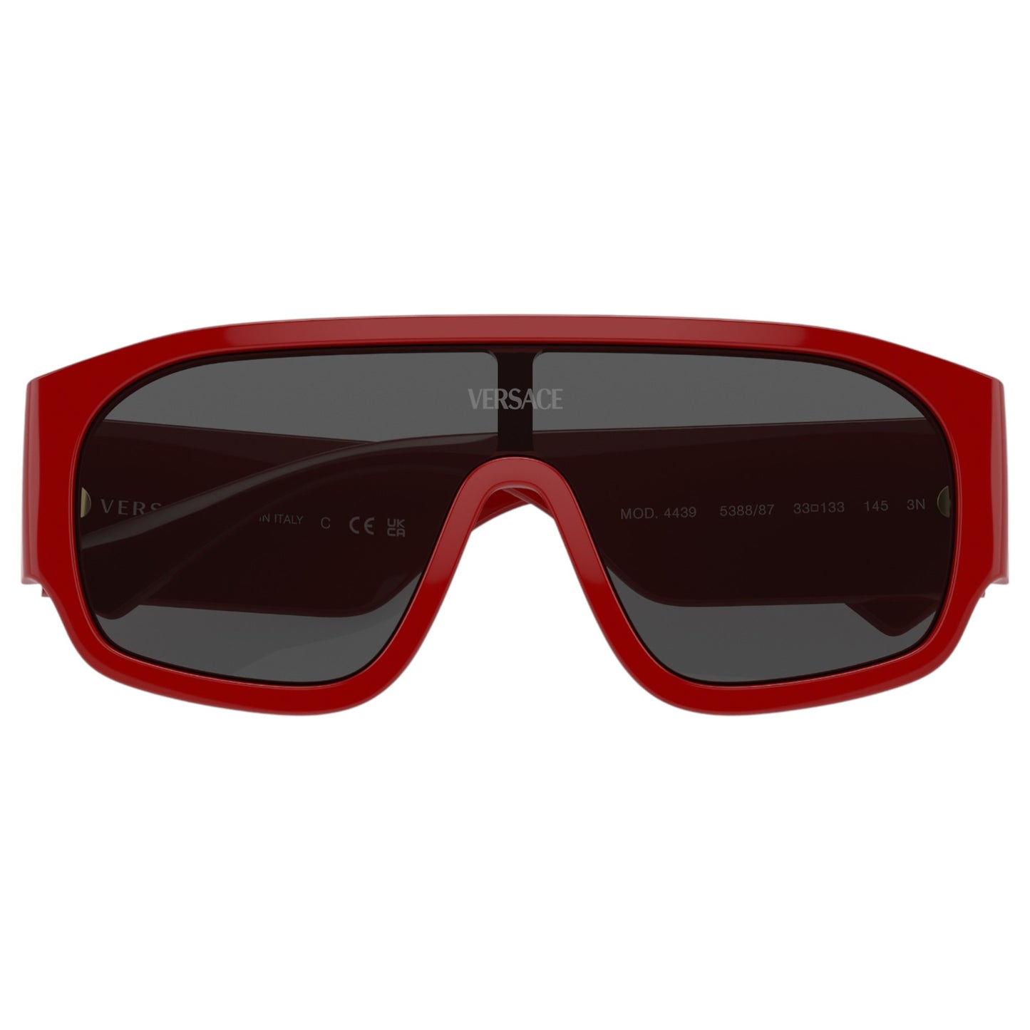 Womens Versace VE4439 Sunglasses Red/ Dark Grey
