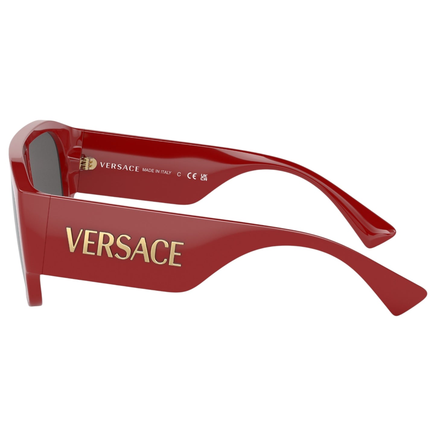 Womens Versace VE4439 Sunglasses Red/ Dark Grey