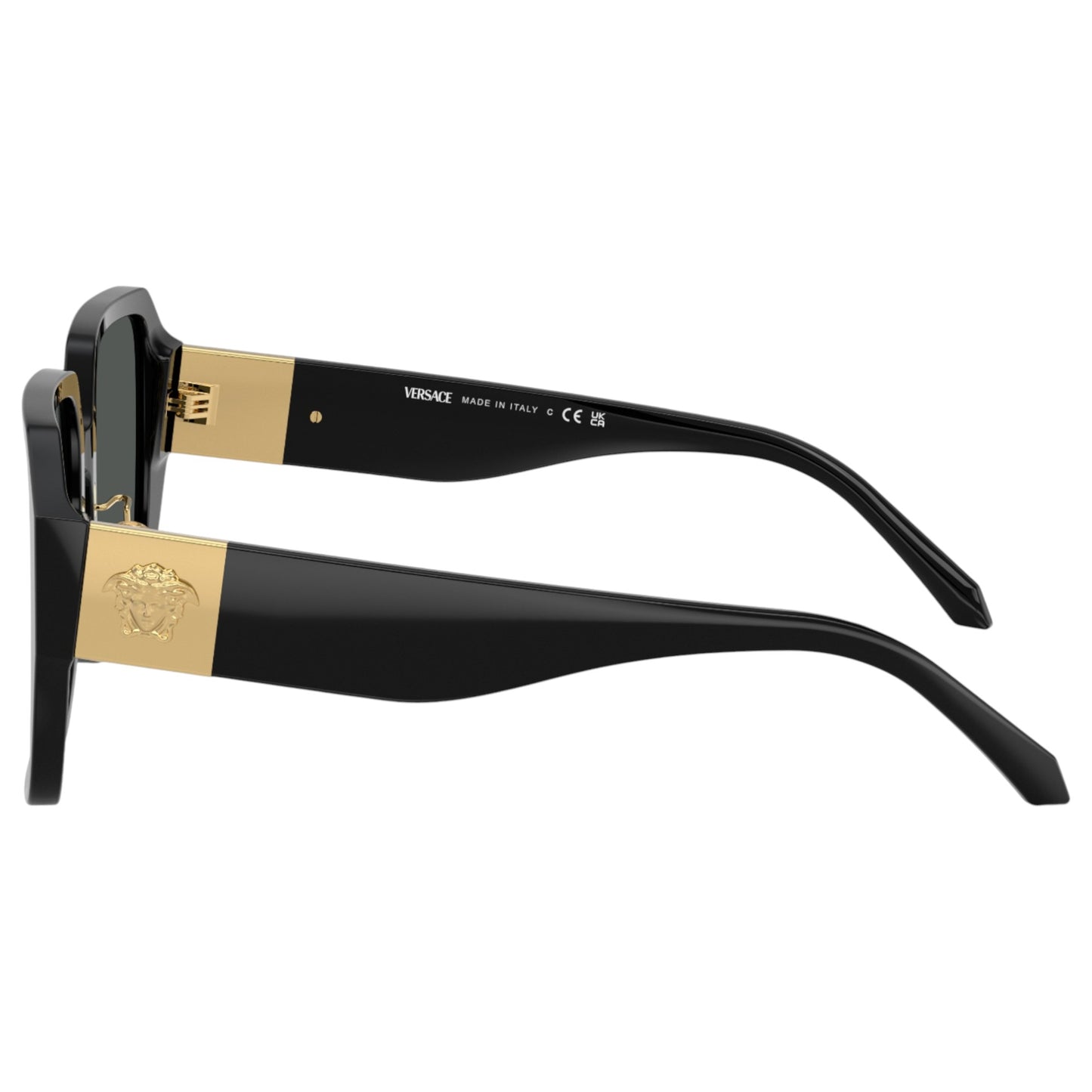 Womens Versace VE4472D Sunglasses Black/Dark Grey
