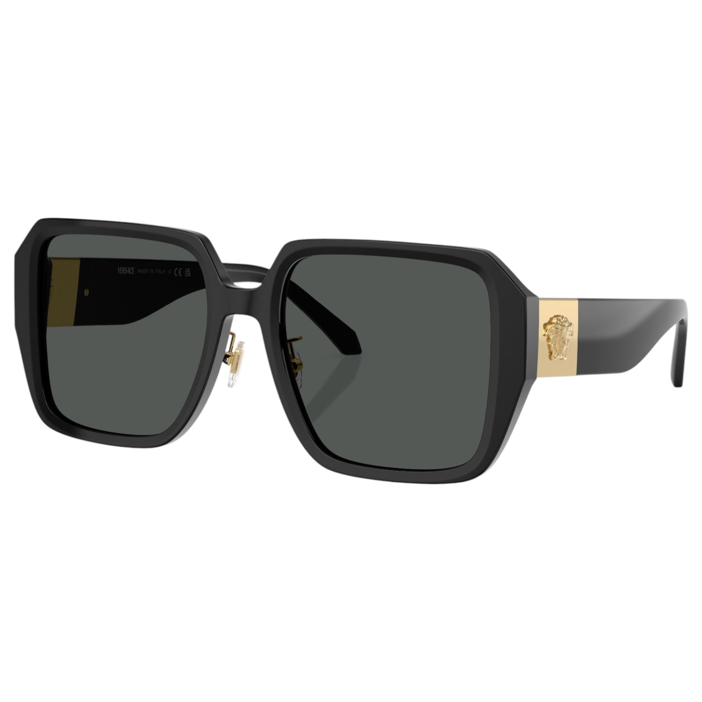 Womens Versace VE4472D Sunglasses Black/Dark Grey