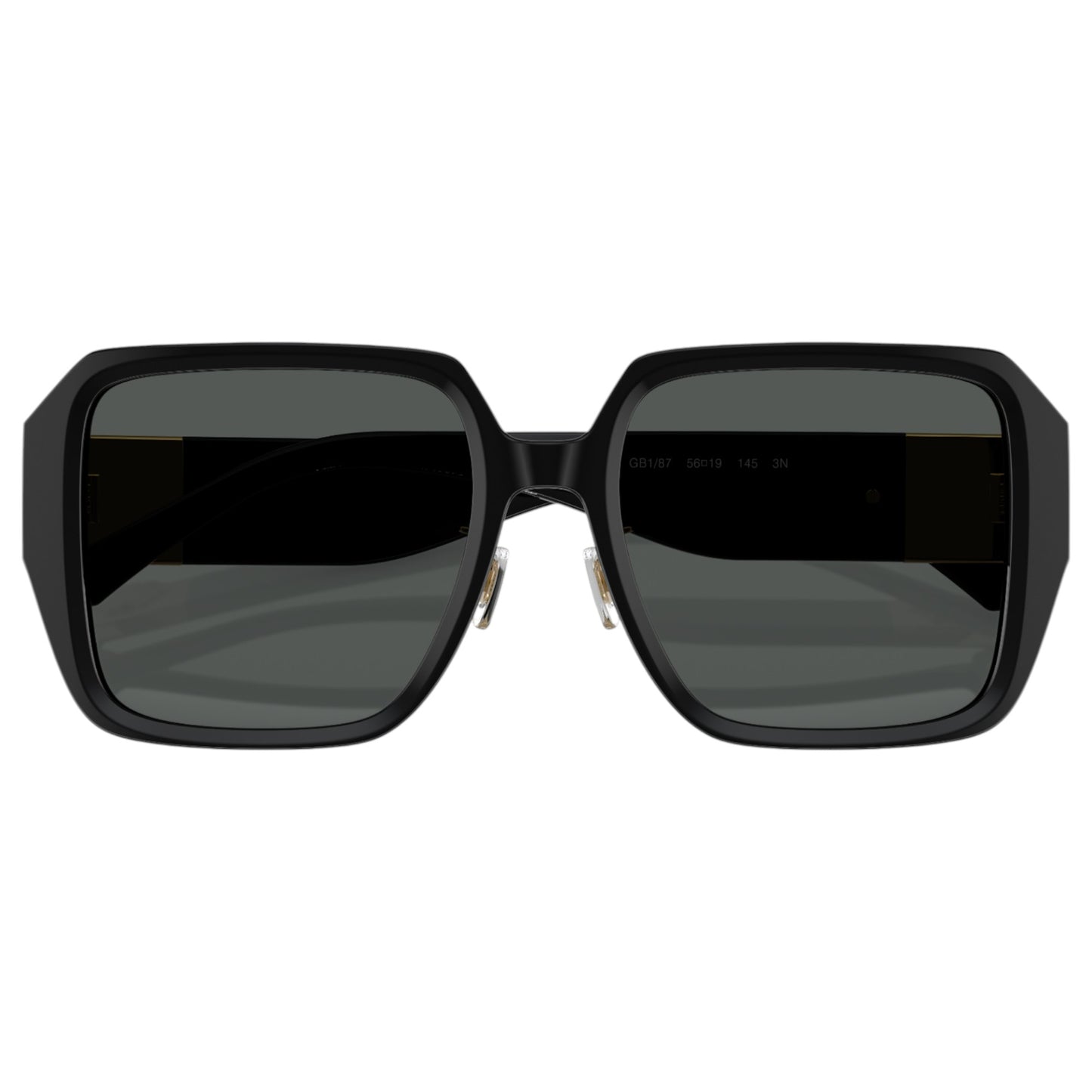 Womens Versace VE4472D Sunglasses Black/Dark Grey