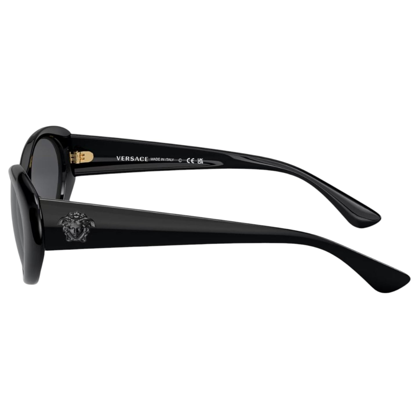 Womens Versace VE4455U Sunglasses Black/Dark Grey