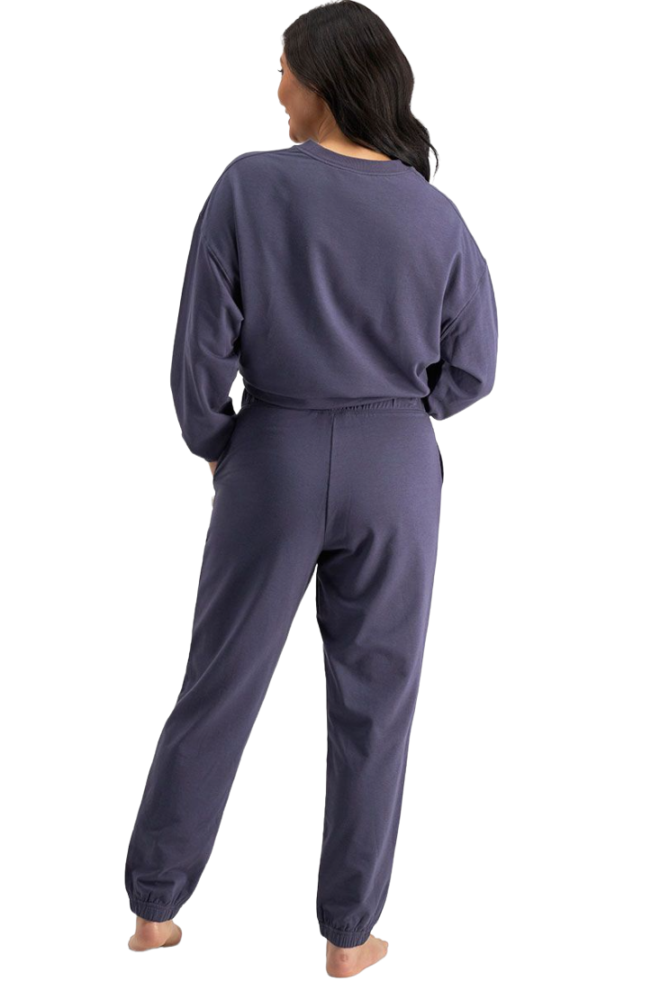 Womens Jockey Life Terry Loungewear Trackies Molten Midnight