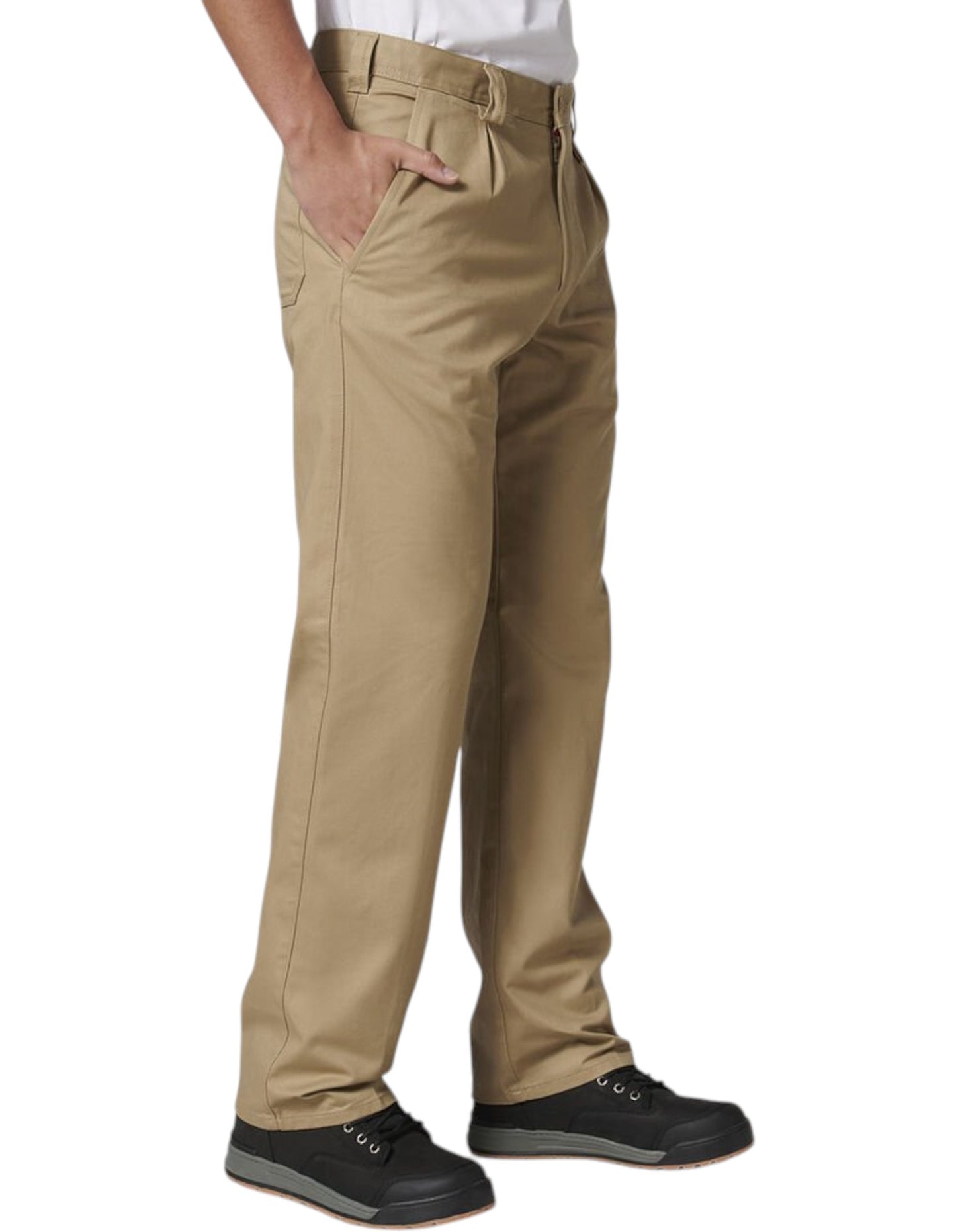 Mens Hard Yakka Drill Workwear Pants Khaki