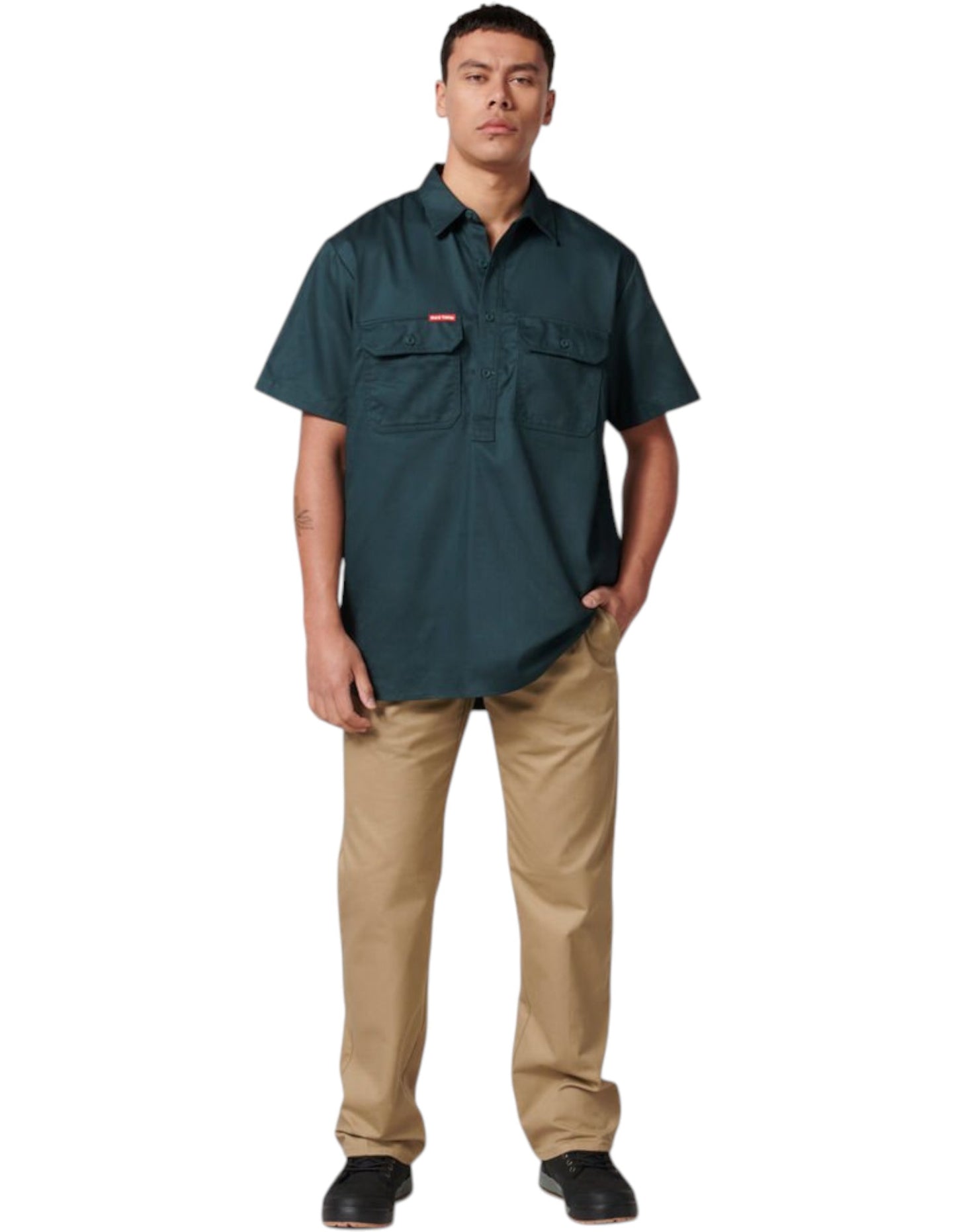 Mens Hard Yakka Drill Workwear Pants Khaki