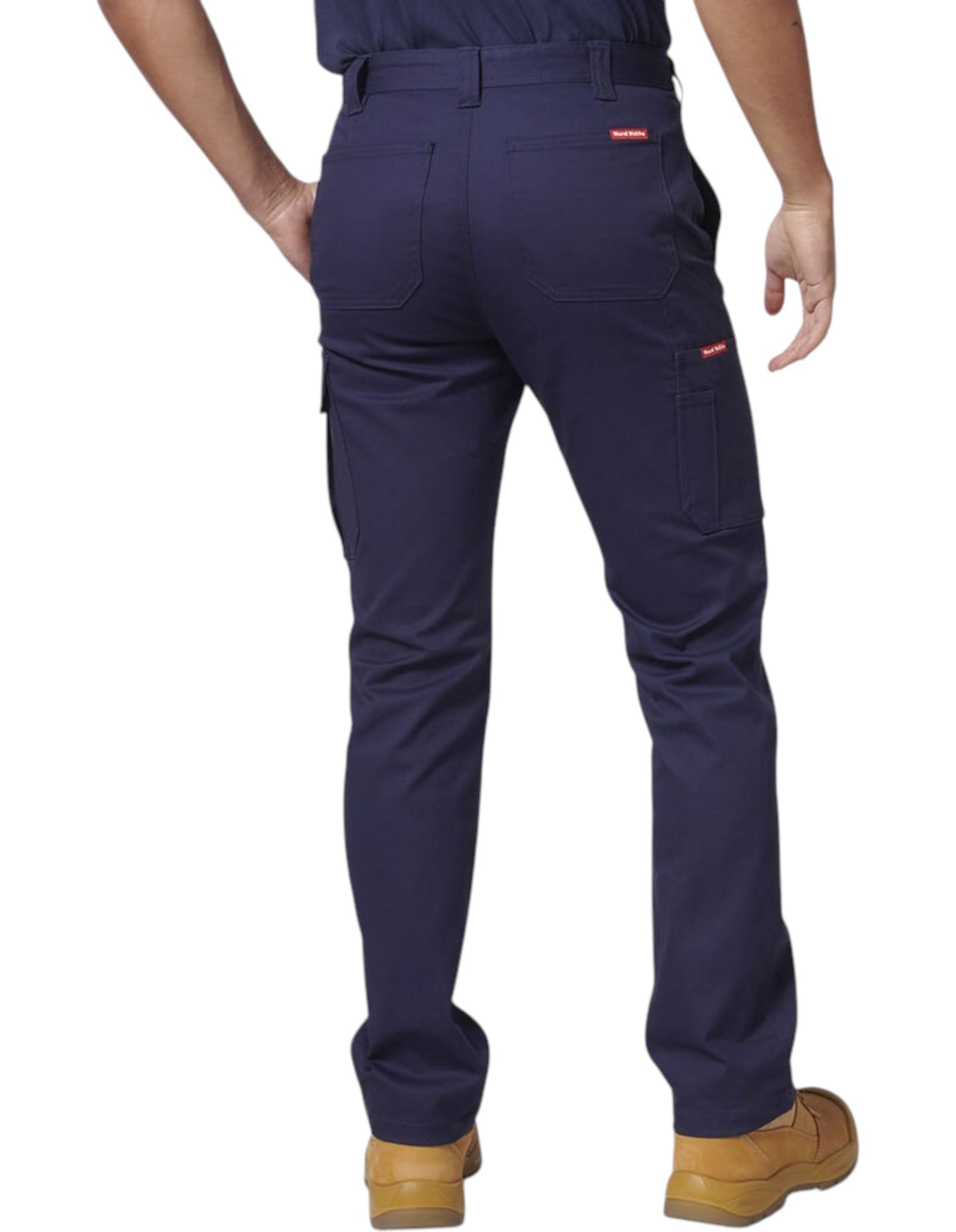 Mens Hard Yakka Core Basic Stretch Cargo Workwear Pants Navy