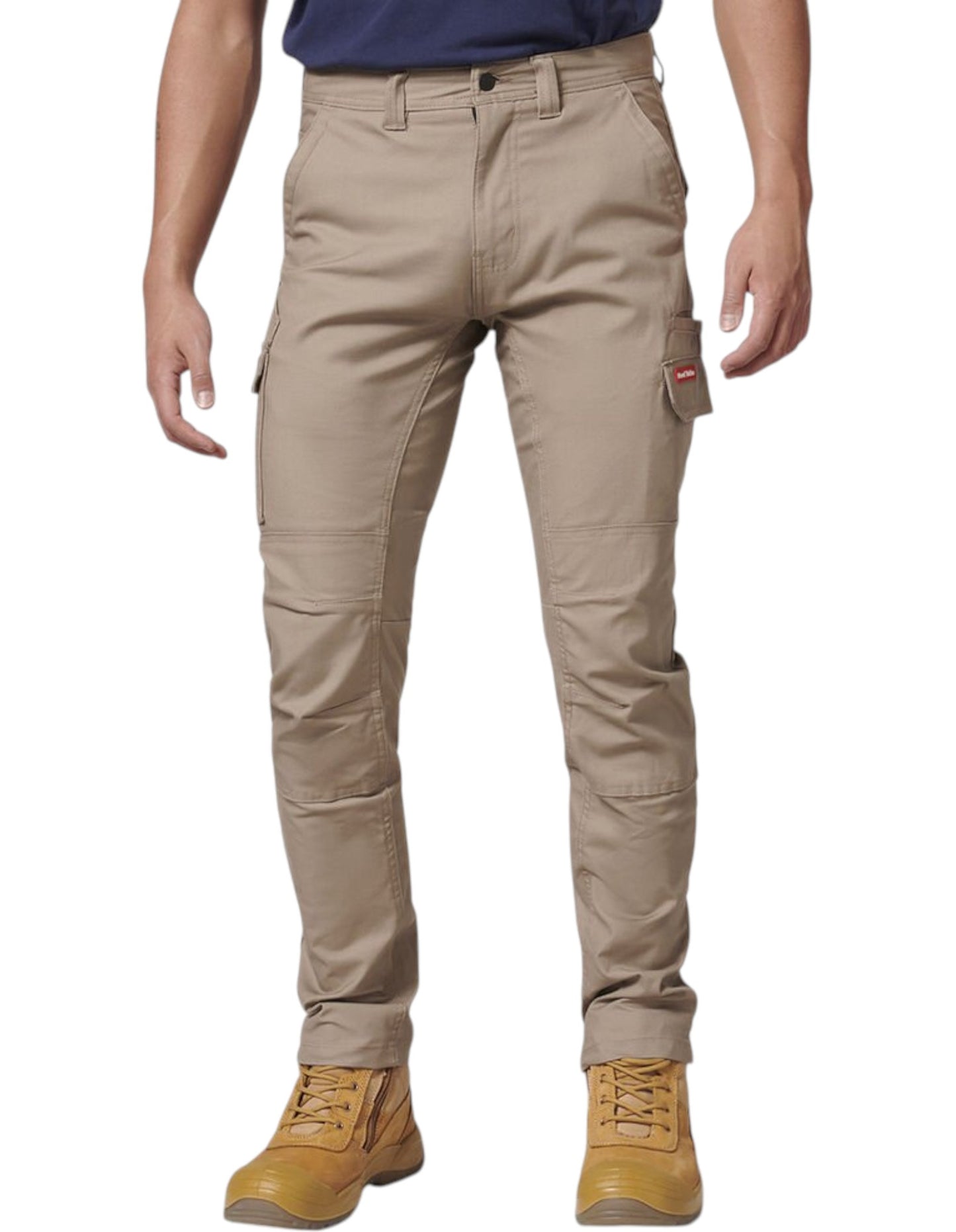 Mens Hard Yakka 3056 Stretch Canvas Cargo Workwear Pants Desert