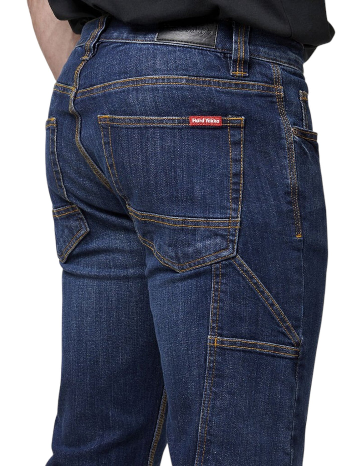 Mens Hard Yakka Heritage Slim Fit Denim Jeans Indigo