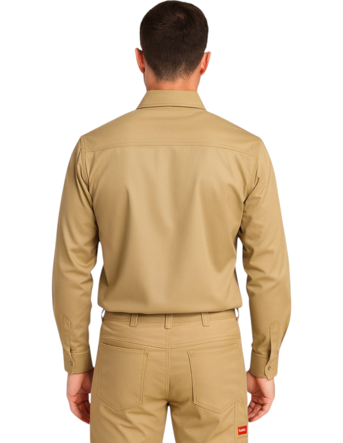 Mens Hard Yakka Heritage Long Sleeve Shirt Khaki