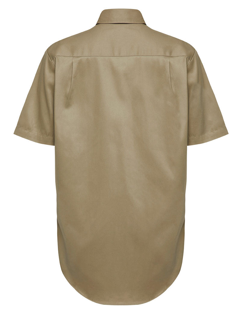 Mens Hard Yakka Lightweight Drill Ventilated Shirt Khaki