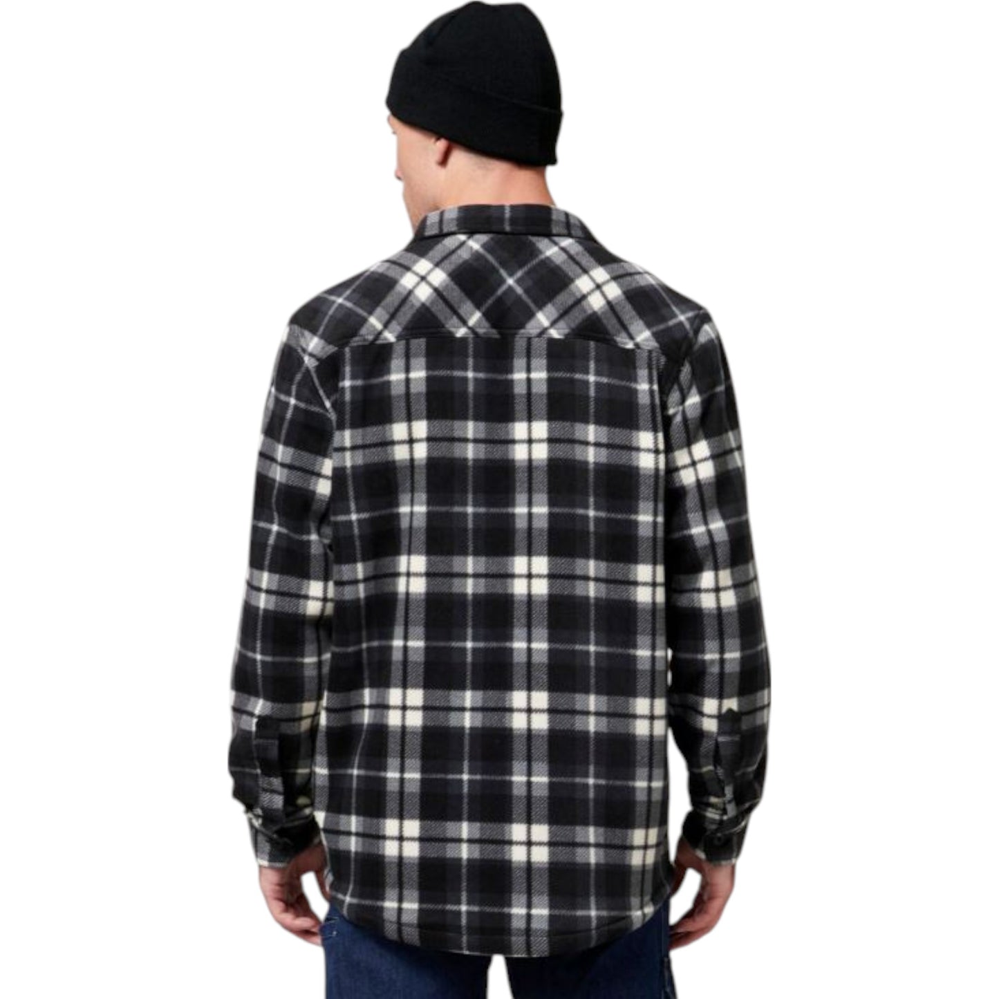Mens Hard Yakka Legends Sherpa Fleece Long Sleeve Shirt Tornado