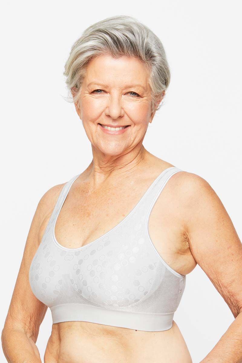 Womens Playtex Comfort Revolution Contour Wirefree Bra Grey