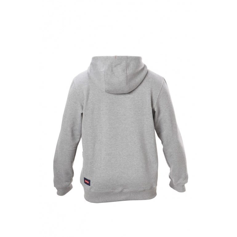 Mens Hard Yakka Workwear Fleece Hoodie Grey Marle