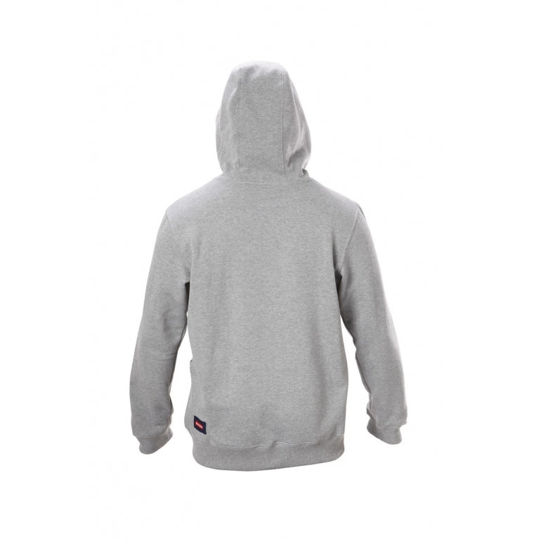 Mens Hard Yakka Workwear Fleece Hoodie Grey Marle