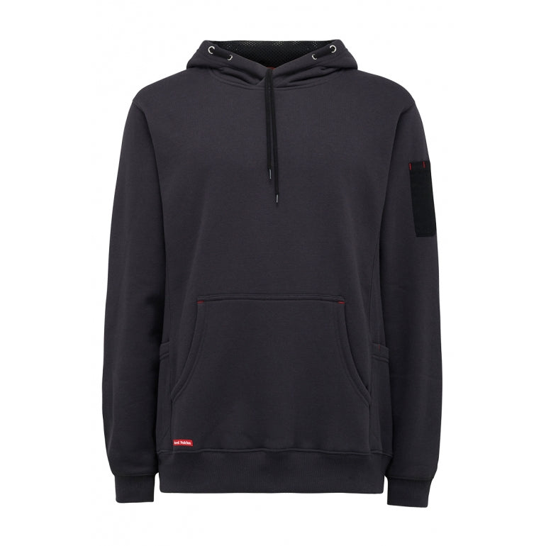 Mens Hard Yakka Workwear Fleece Hoodie Charcoal