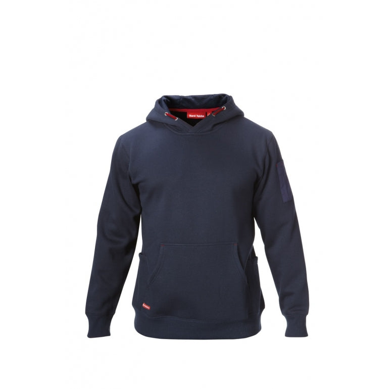 Mens Hard Yakka Workwear Fleece Hoodie Navy