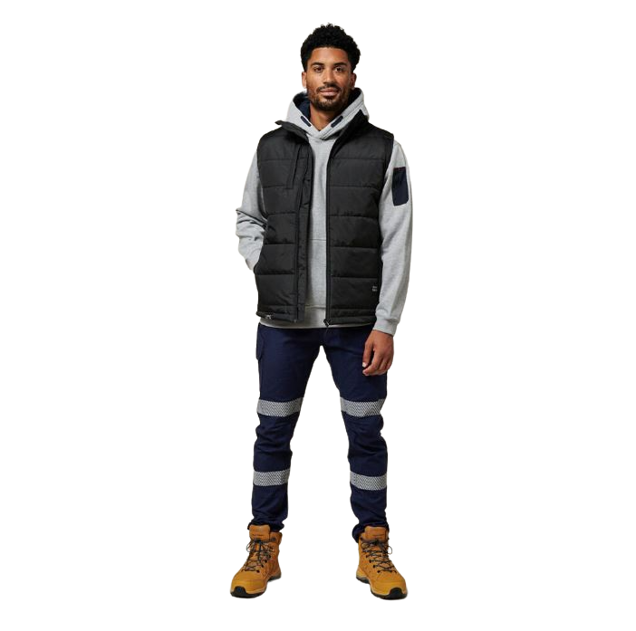 Mens Hard Yakka Puffa 2.0 Winter Jacket Black