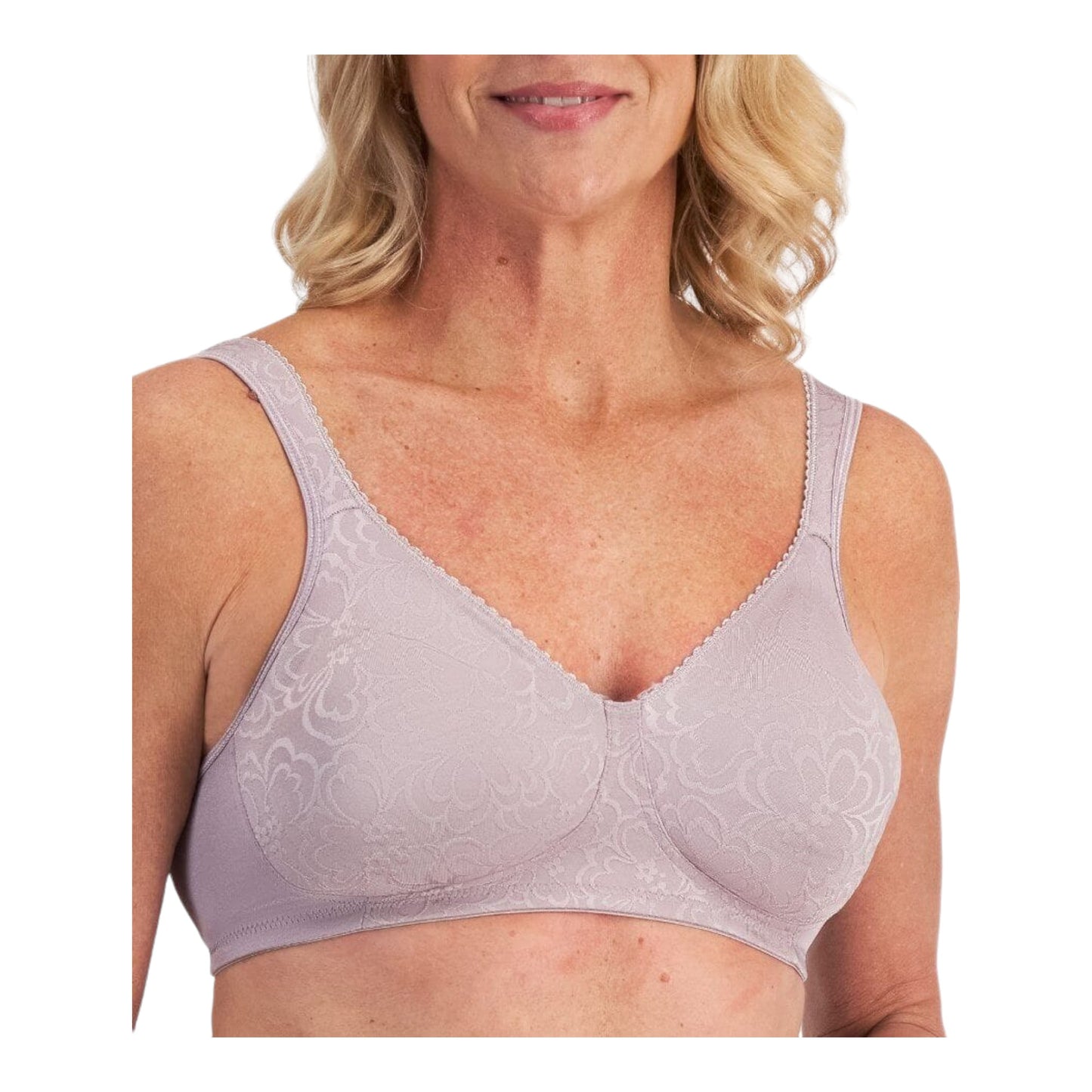 2 Pack Womens Playtex 18 Hour Ultimate Lift & Support Wirefree Bra Pearl / Crystal Grey