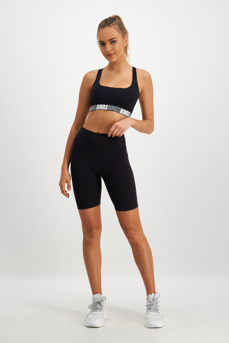 Womens Bonds X-Temp Air Soft Crop Bra Black