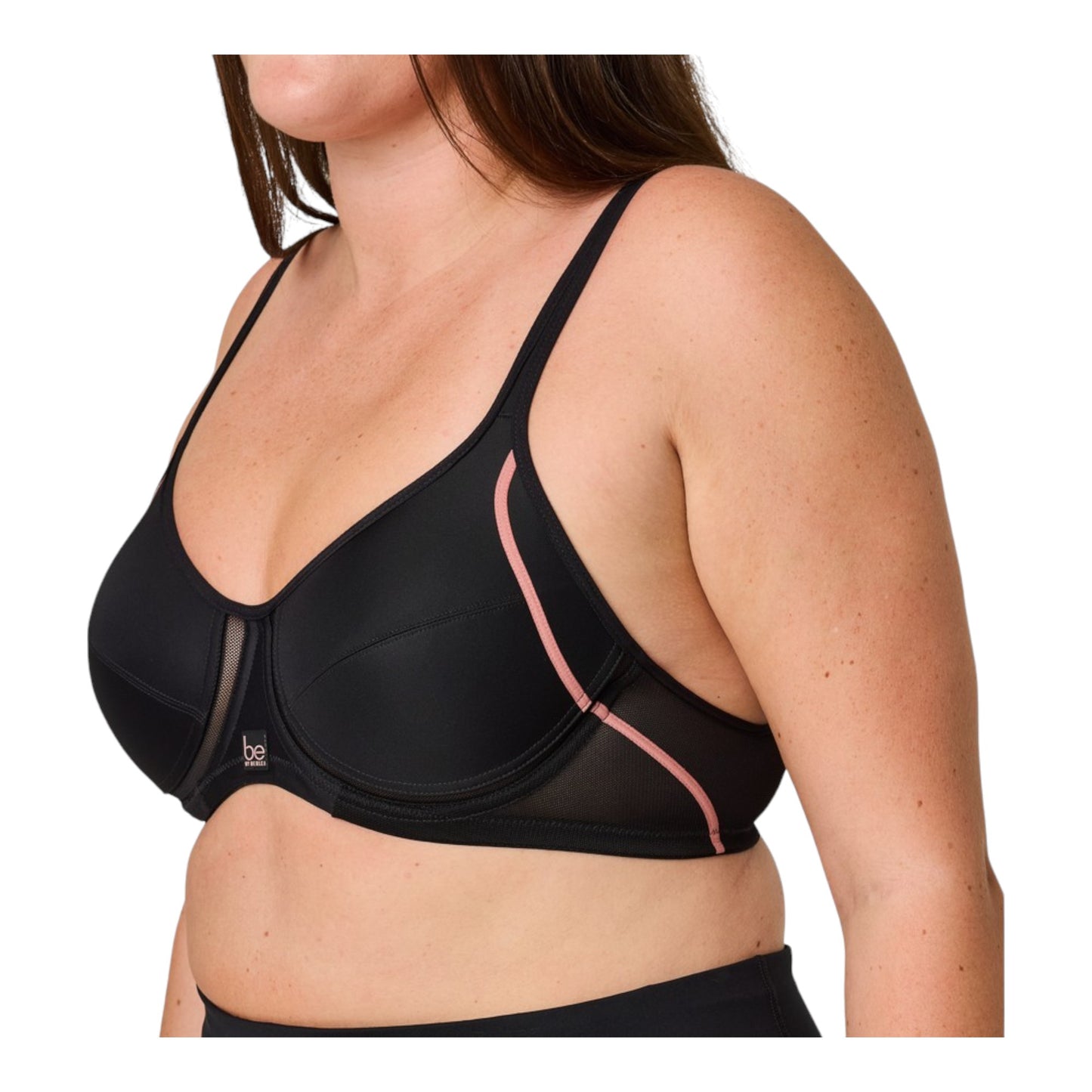 Womens Berlei Be By Berlei High Impact Non-Contour Sports Bra Black