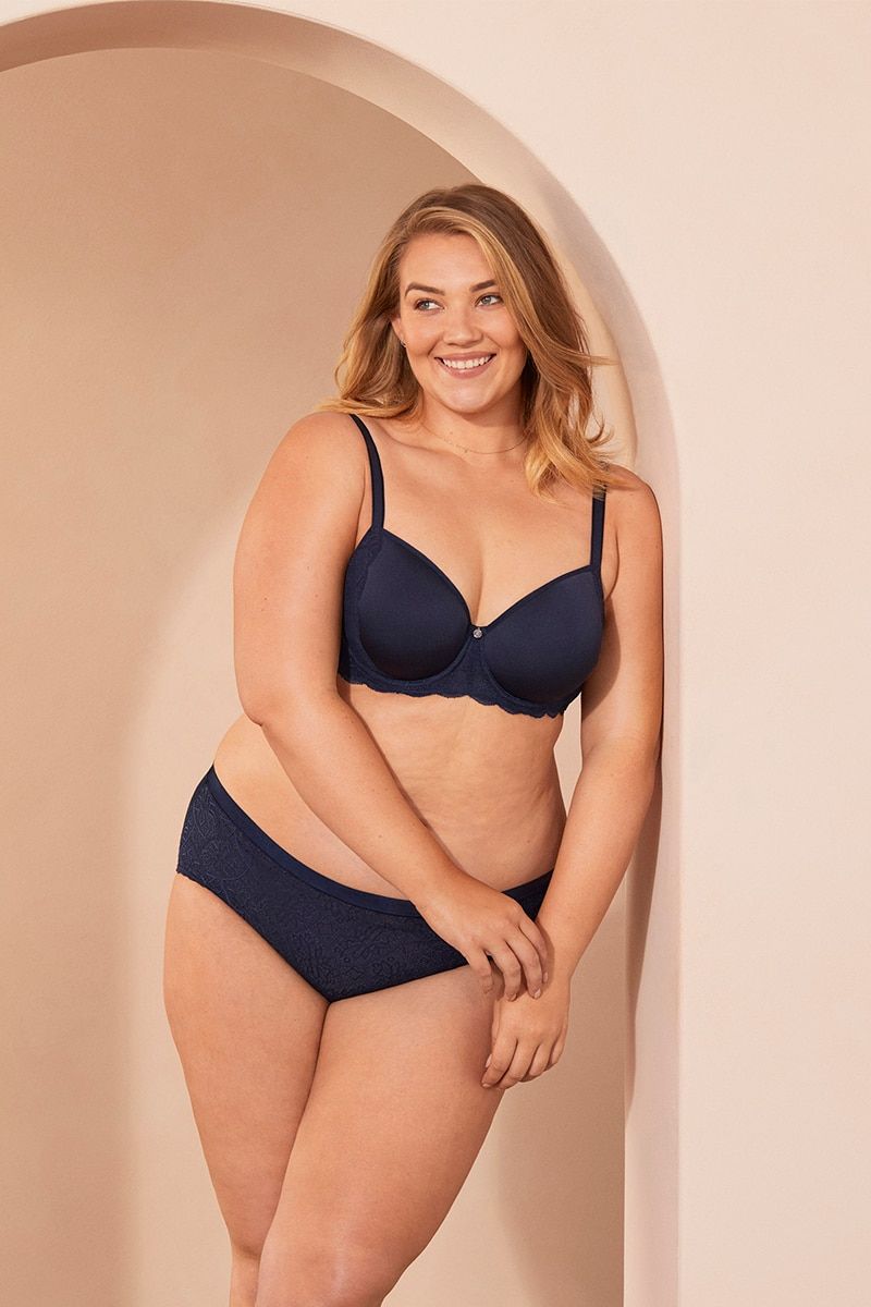 Womens Berlei Lift & Shape Balconette Spacer Bra Navy
