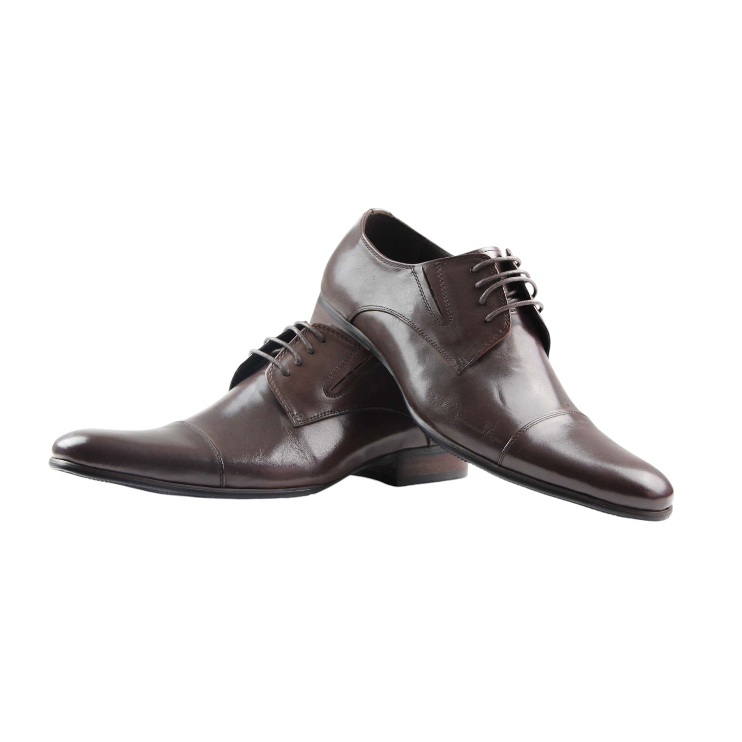 Mens Zasel Castro Shoes Dark Brown