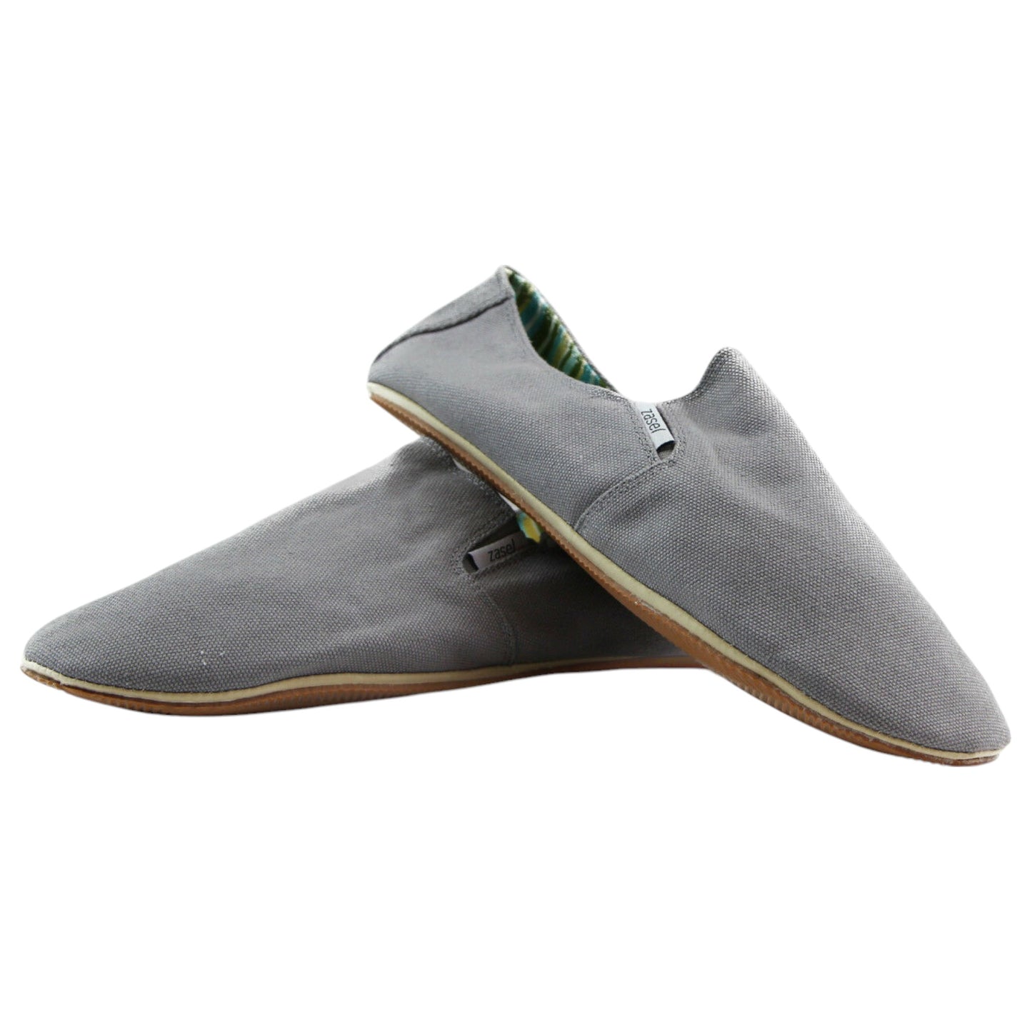 Mens Zasel Cotton Canvas Shoes Grey