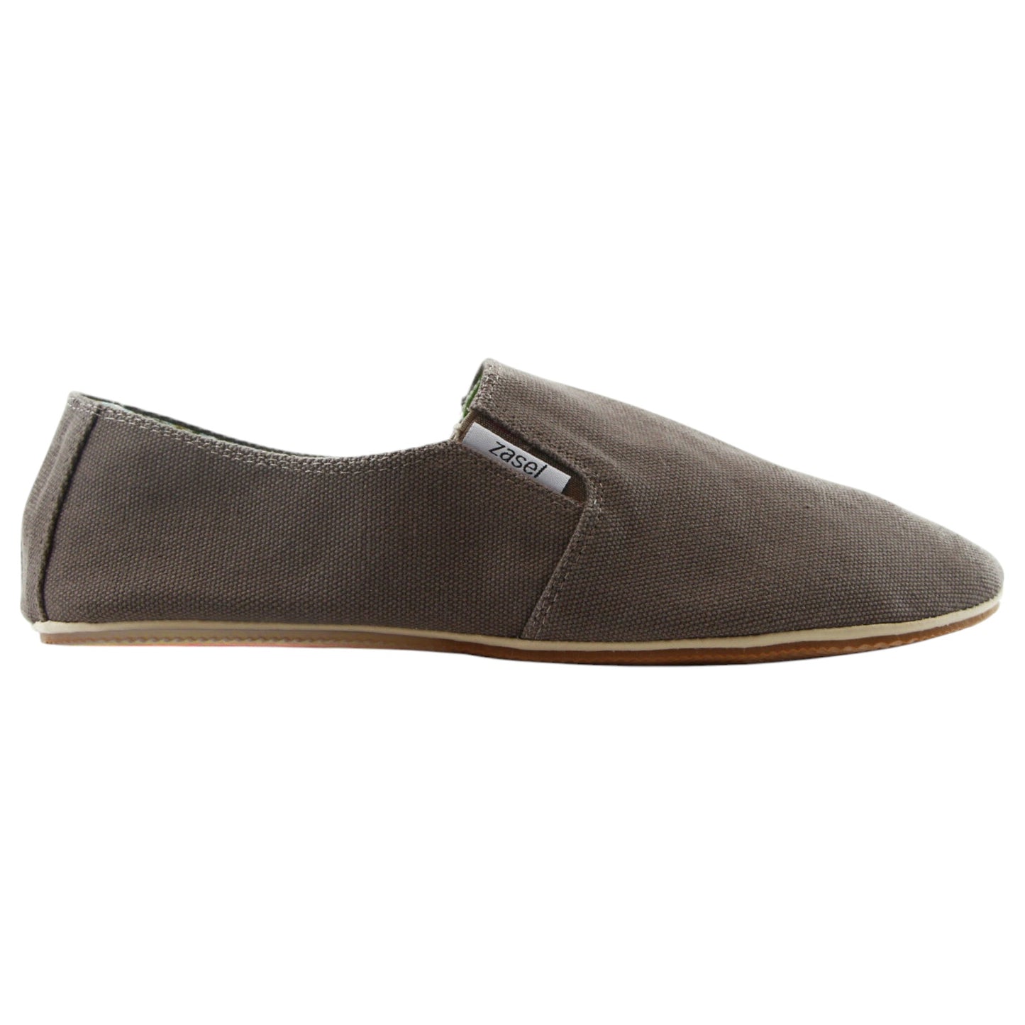 Mens Zasel Cotton Canvas Shoes Light Brown