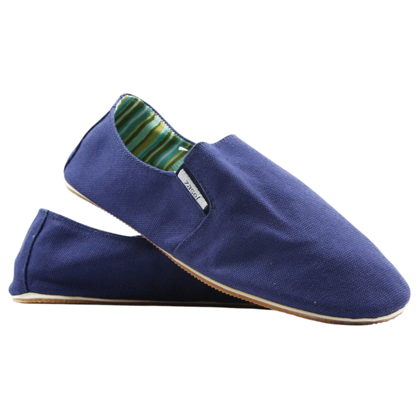 Mens Zasel Cotton Canvas Shoes Navy