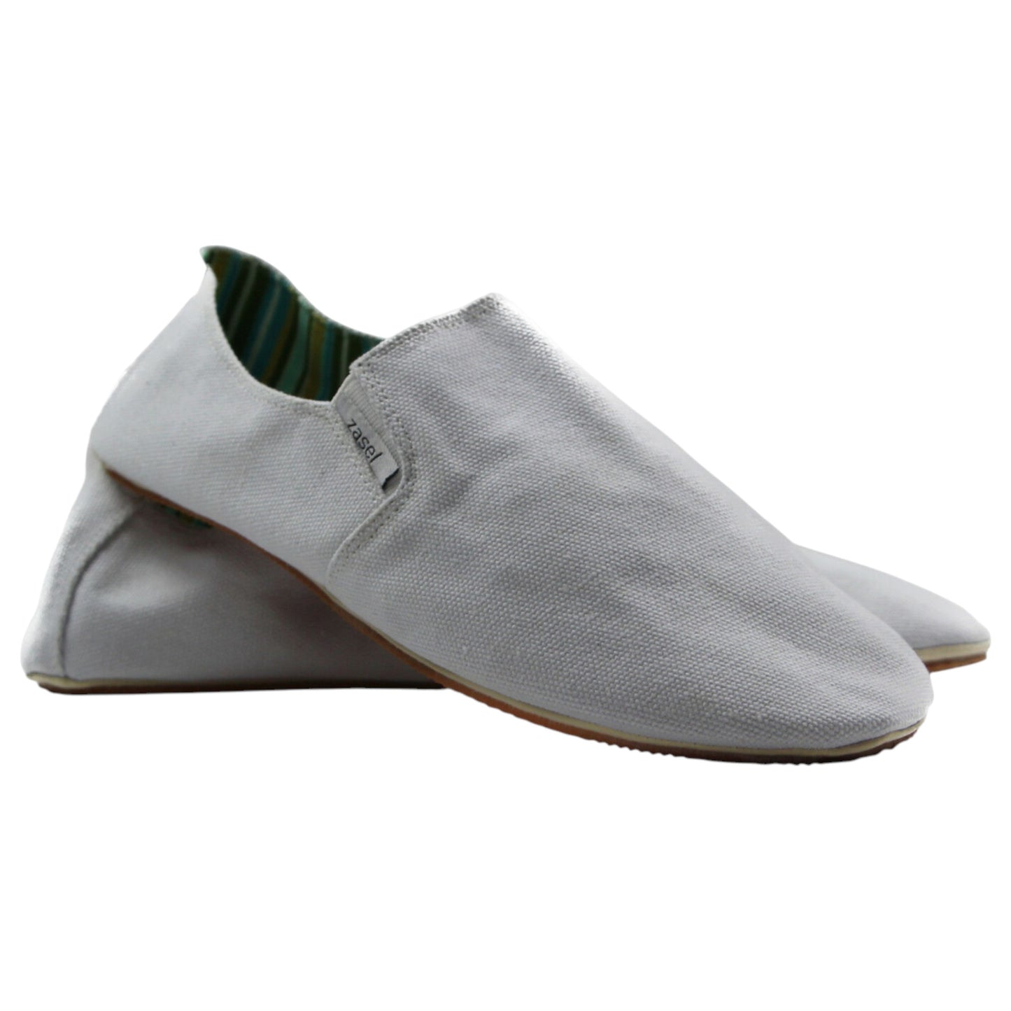 Mens Zasel Cotton Canvas Shoes White