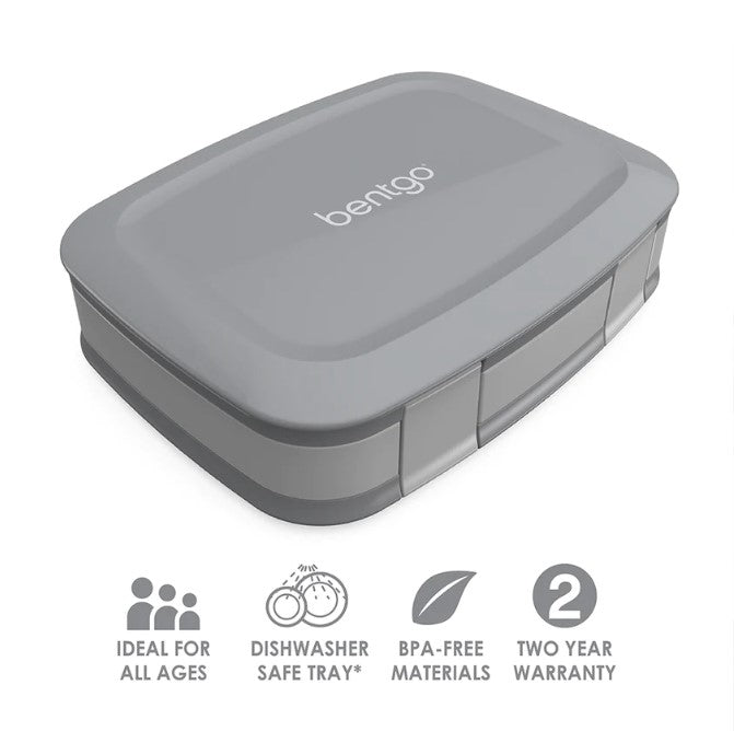 4 x Bentgo Fresh Version 2 Lunch Box Container Storage Grey