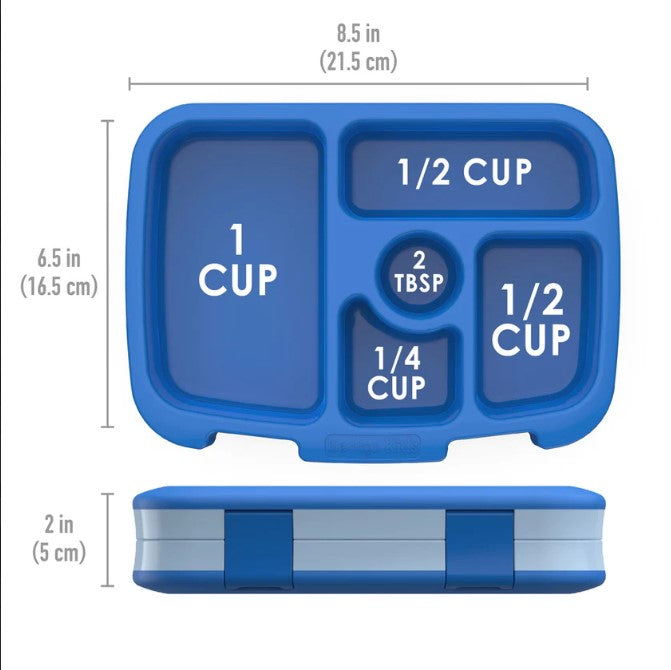 3 x Bentgo Kids Lunch Box Container Storage Blue