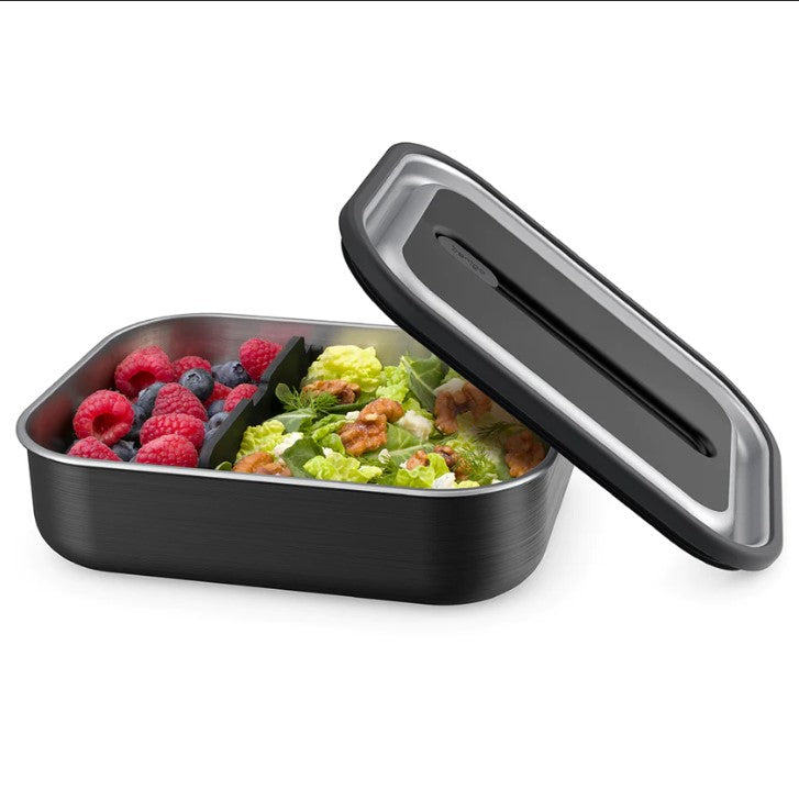 2 x Bentgo Stainless Steel Lunch Box Container Storage Carbon Black