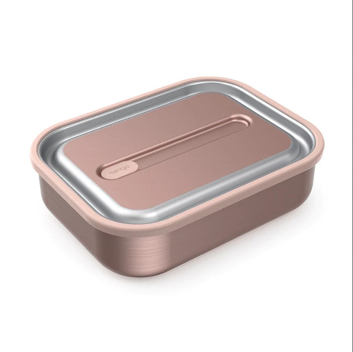 3 x Bentgo Stainless Steel Lunch Box Container Storage Rose Gold