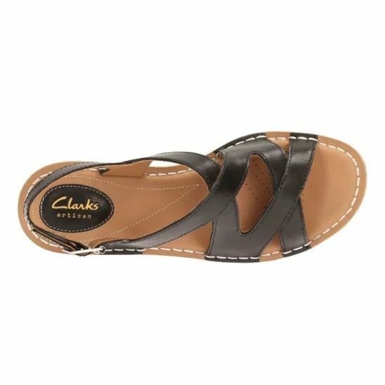 Womens Clarks Tustin Spears Sandals Black