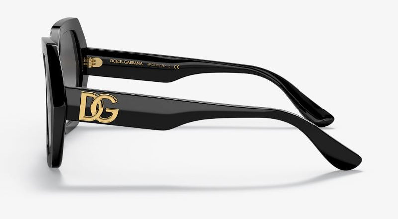 Womens Dolce & Gabbana Sunglasses Dg4406 Black/ Grey Gradient Sunnies