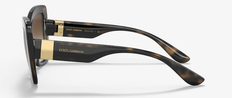 Womens Dolce & Gabbana Sunglasses Dg6170 Havana/Black/ Gradient Brown Sunnies