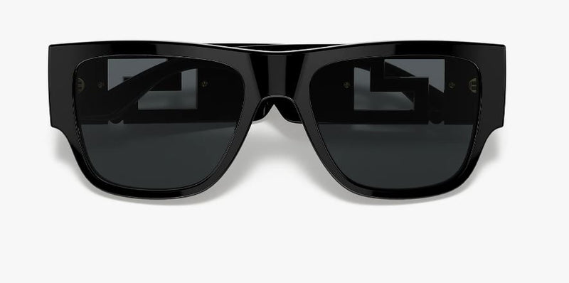 Mens Versace Sunglasses Ve4403 Black/ Dark Grey Sunnies