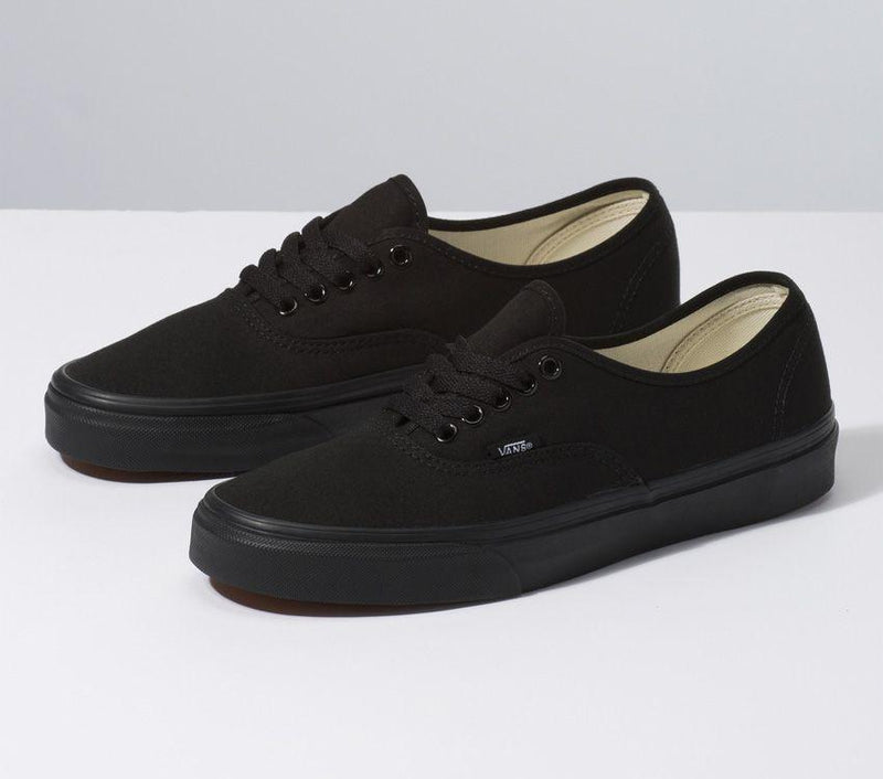 Mens Vans Authentic Comfy Skate Shoes Black/Black