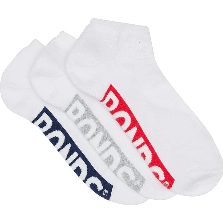 9 Pairs Bonds Mens Logo Cushioned Low Cut Socks 08K White