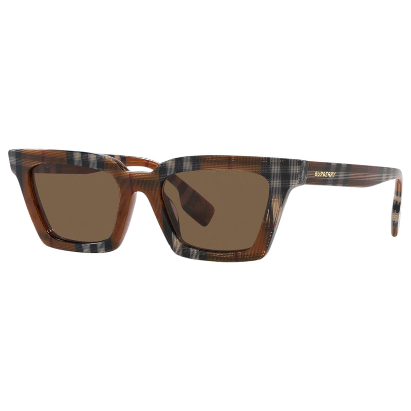 Womens Burberry Sunglasses Briar Be4392u Check Brown/ Brown Sunnies